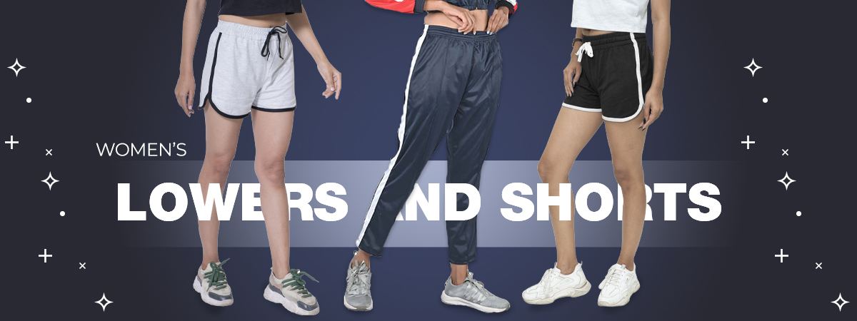 Lowers and shorts fashion banner design — clothing brand by Sanchita Bhatia India