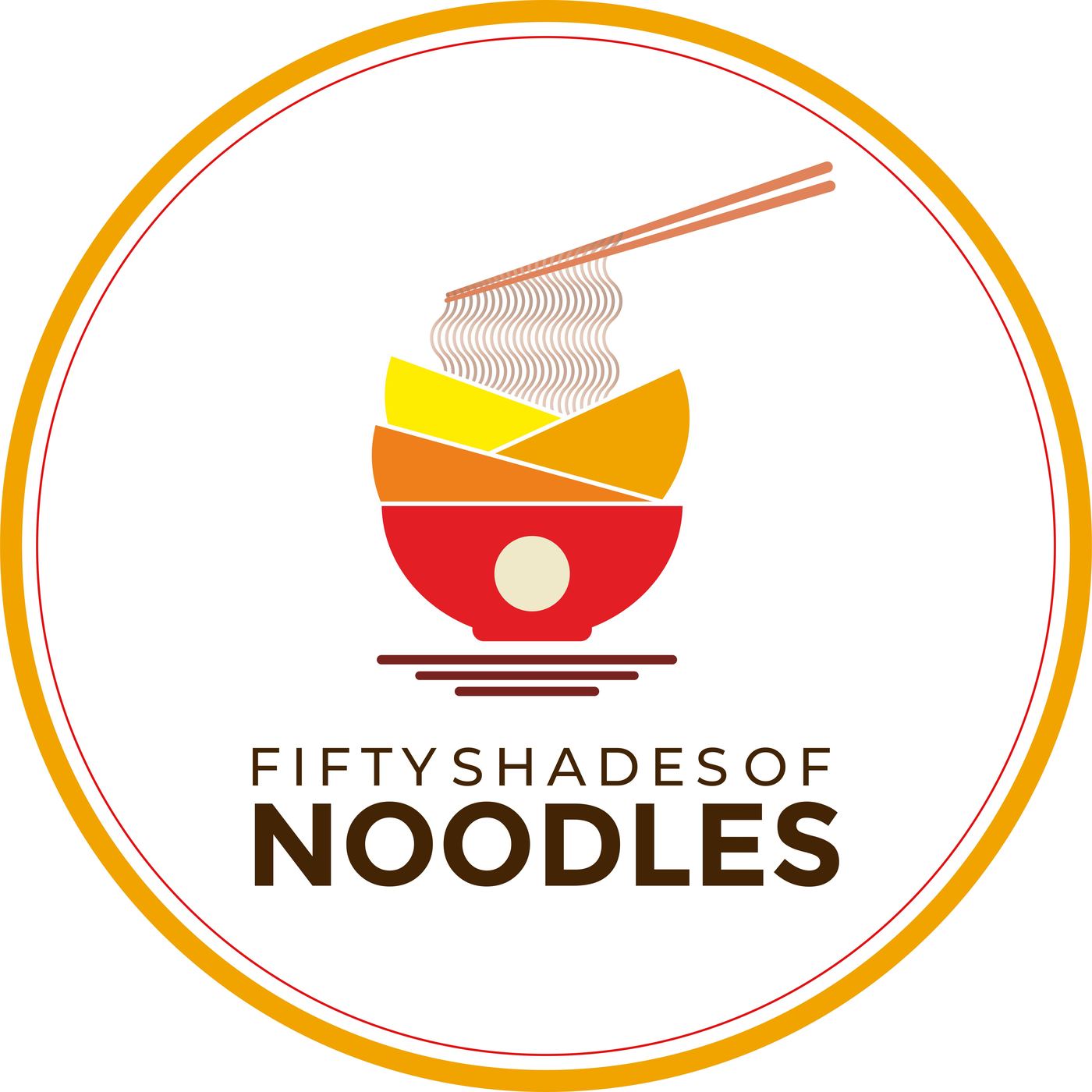 50 Shades of Noodles logo design — restaurant brand identity by Sanchita Bhatia Jaipur