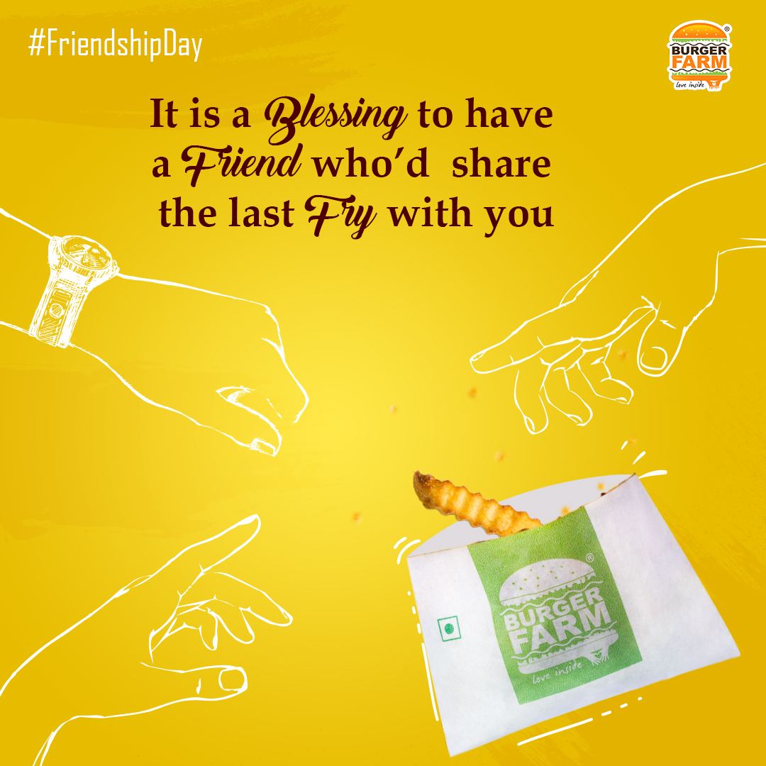 Friendship Day social media post design — festive Instagram creative by Sanchita Bhatia