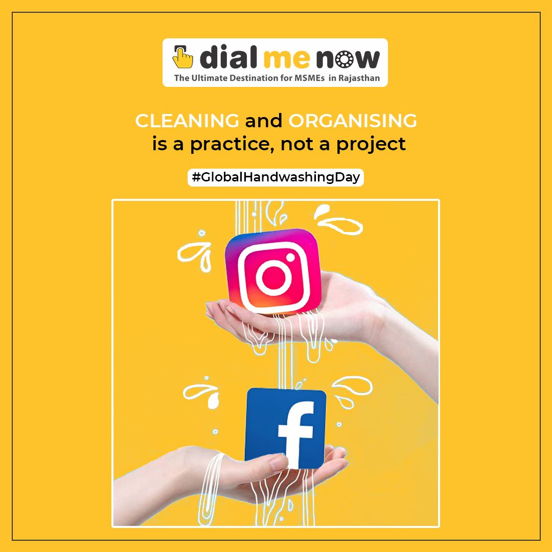 Handwashing awareness day social media post — awareness graphic design by Sanchita Bhatia
