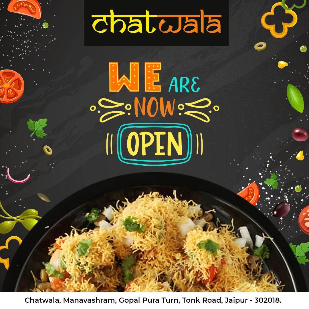 Open now restaurant Instagram post design — business social media by Creativeskroll