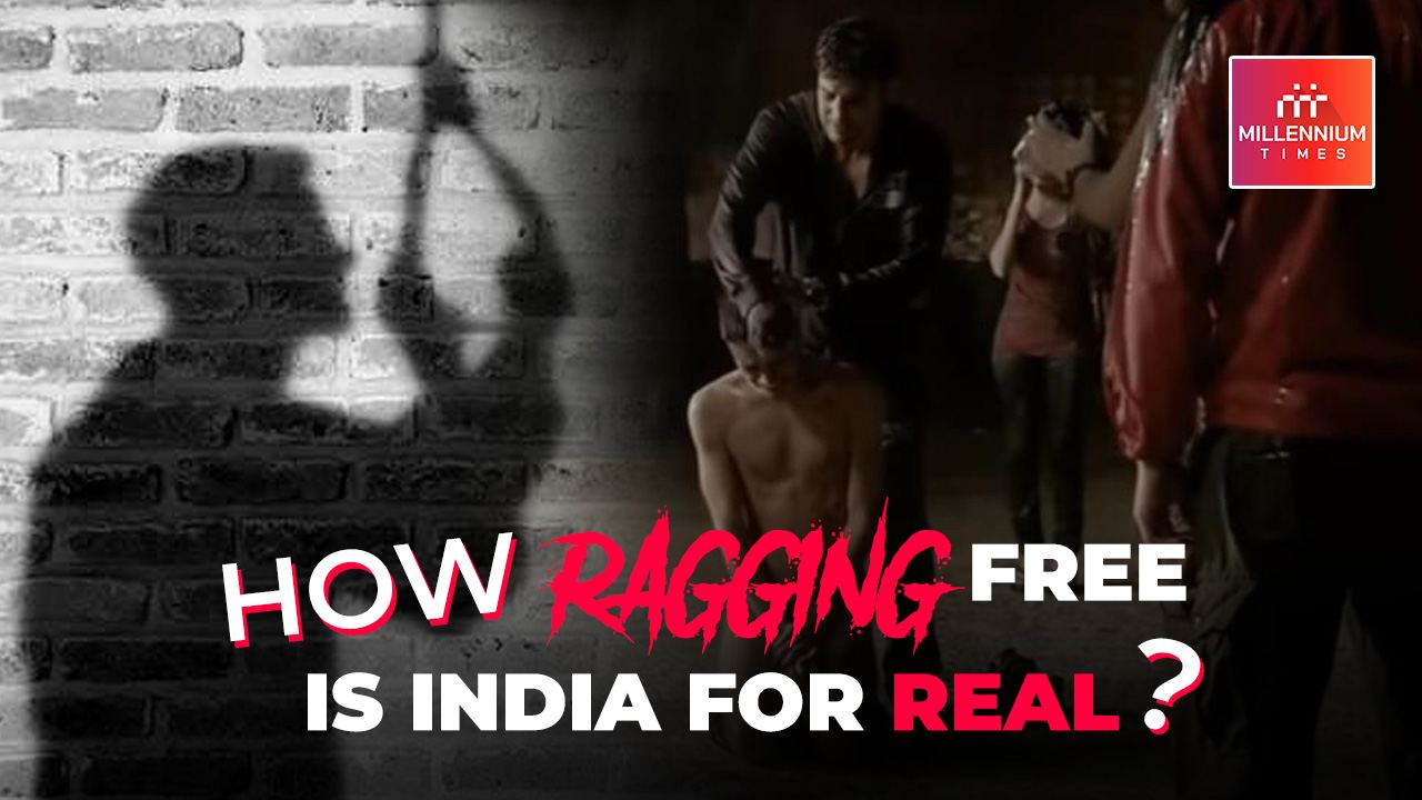 Anti-ragging awareness YouTube thumbnail design — social issue thumbnail by Sanchita Bhatia Jaipur